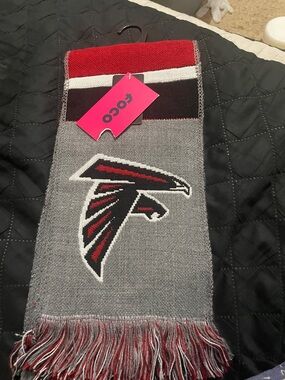 NFL Atlanta Falcons Gray & Red Team Logo Scarf by Foco